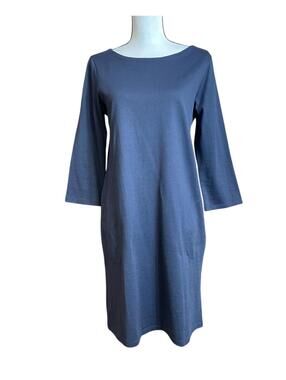 Garnet Hill organic cotton navy dress size 8